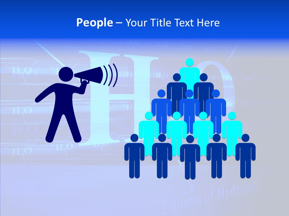 Water Abstract Hydrogen PowerPoint Template