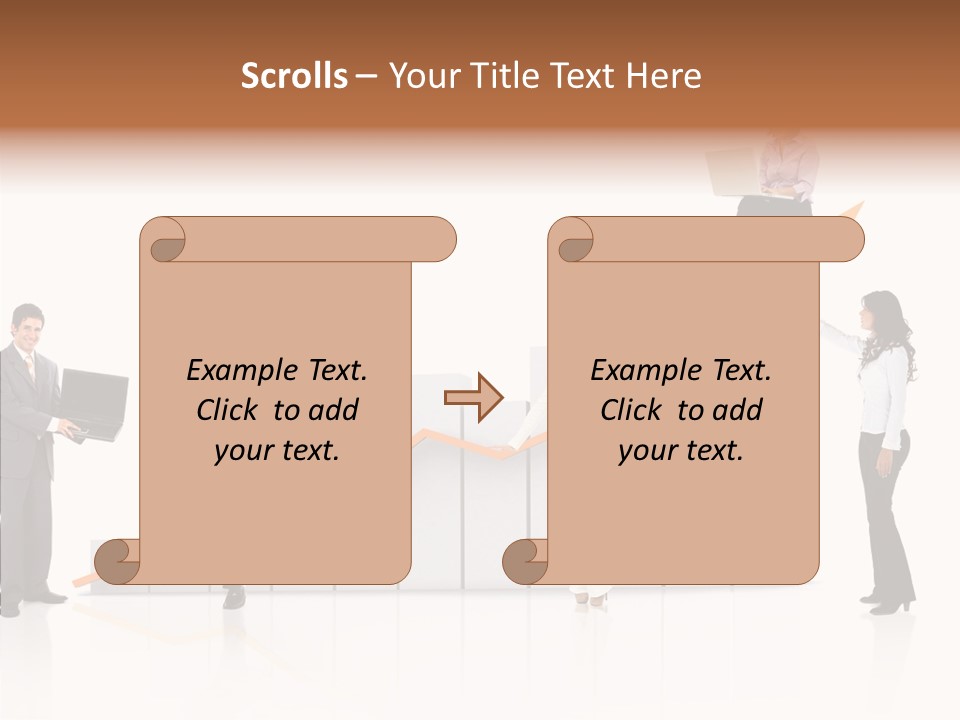 Women Illustration Corporate PowerPoint Template