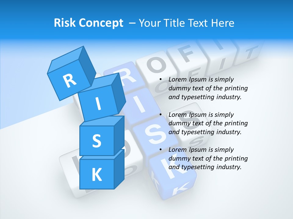Letter Investment Risk PowerPoint Template