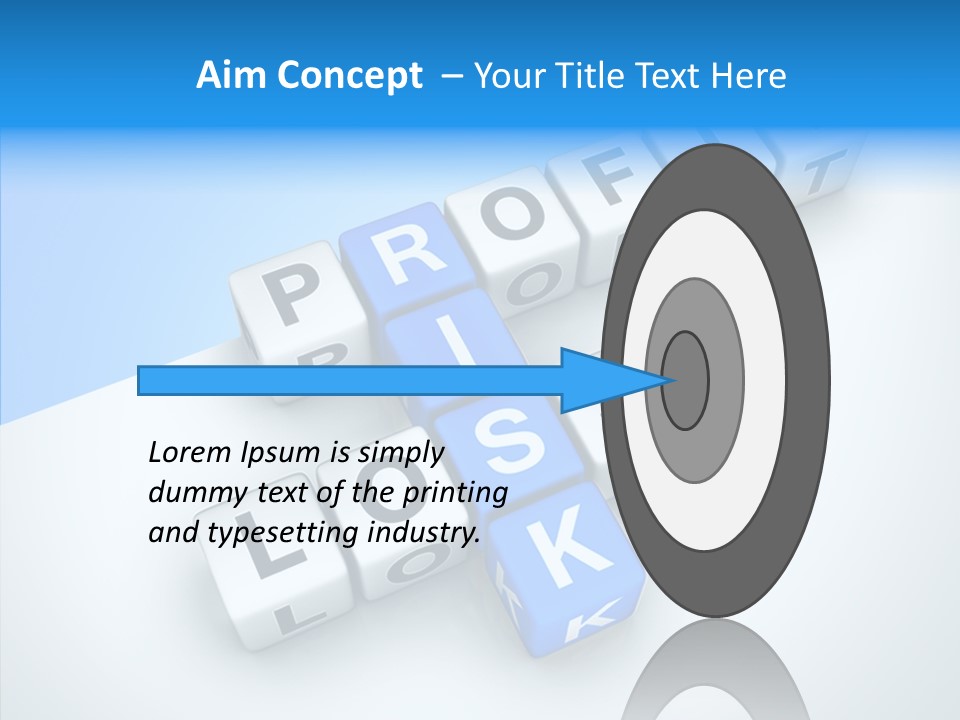 Letter Investment Risk PowerPoint Template