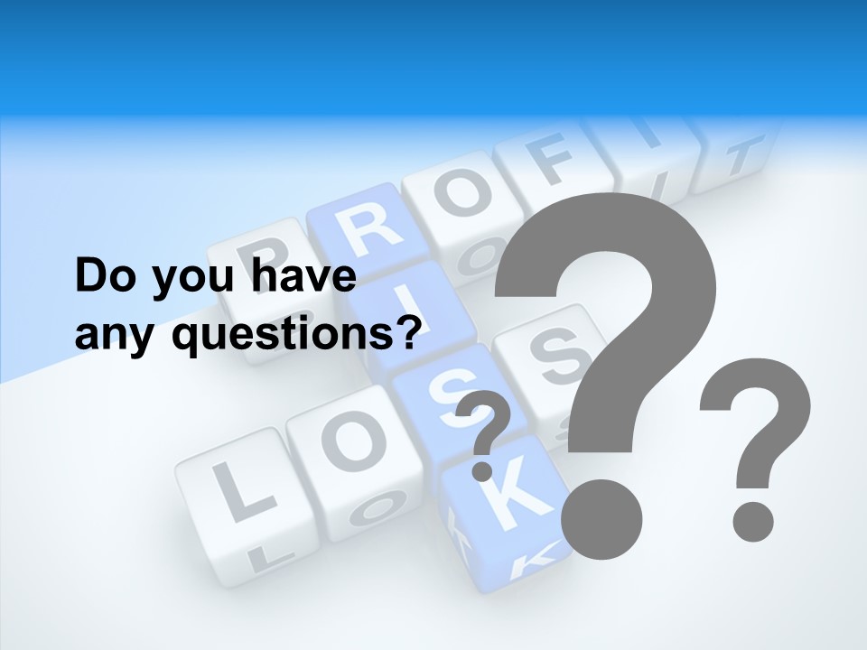 Letter Investment Risk PowerPoint Template