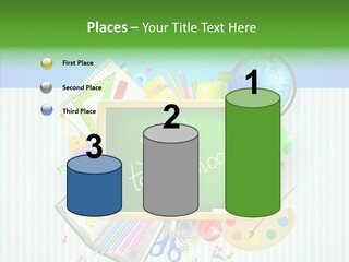 Alphabet Education Green PowerPoint Template