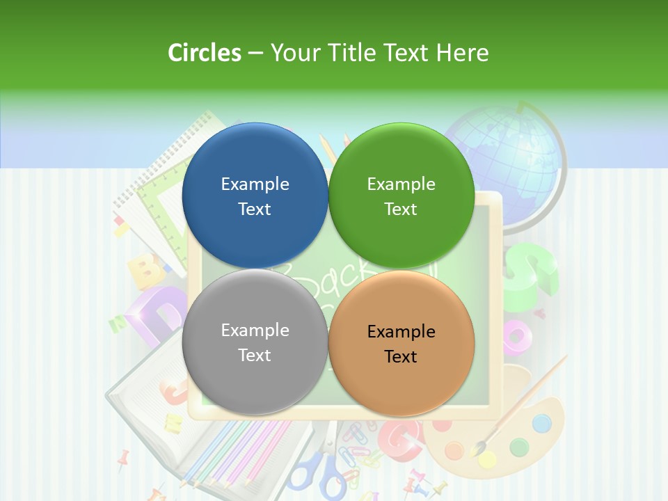Alphabet Education Green PowerPoint Template