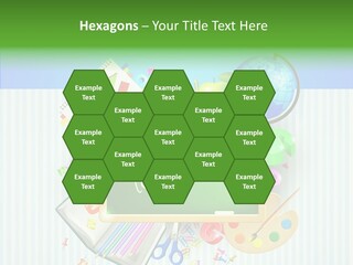 Alphabet Education Green PowerPoint Template