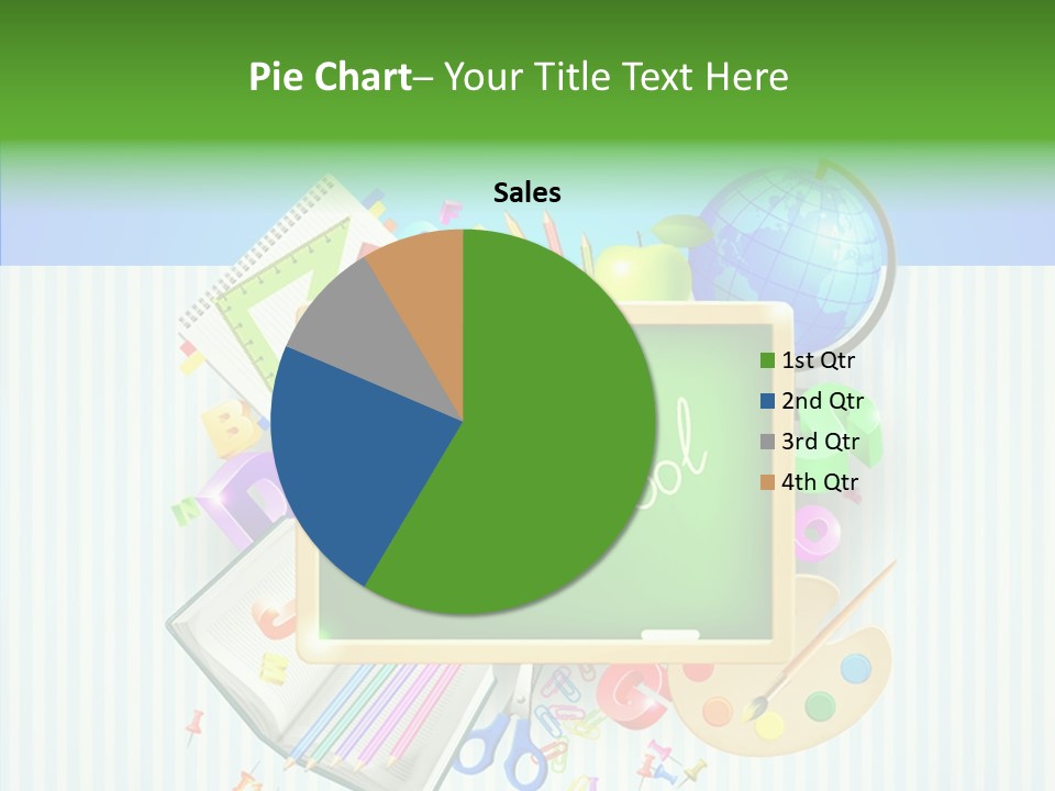 Alphabet Education Green PowerPoint Template
