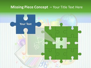 Alphabet Education Green PowerPoint Template