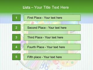 Alphabet Education Green PowerPoint Template