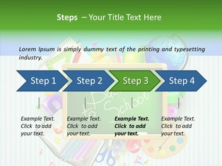 Alphabet Education Green PowerPoint Template