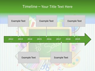 Alphabet Education Green PowerPoint Template