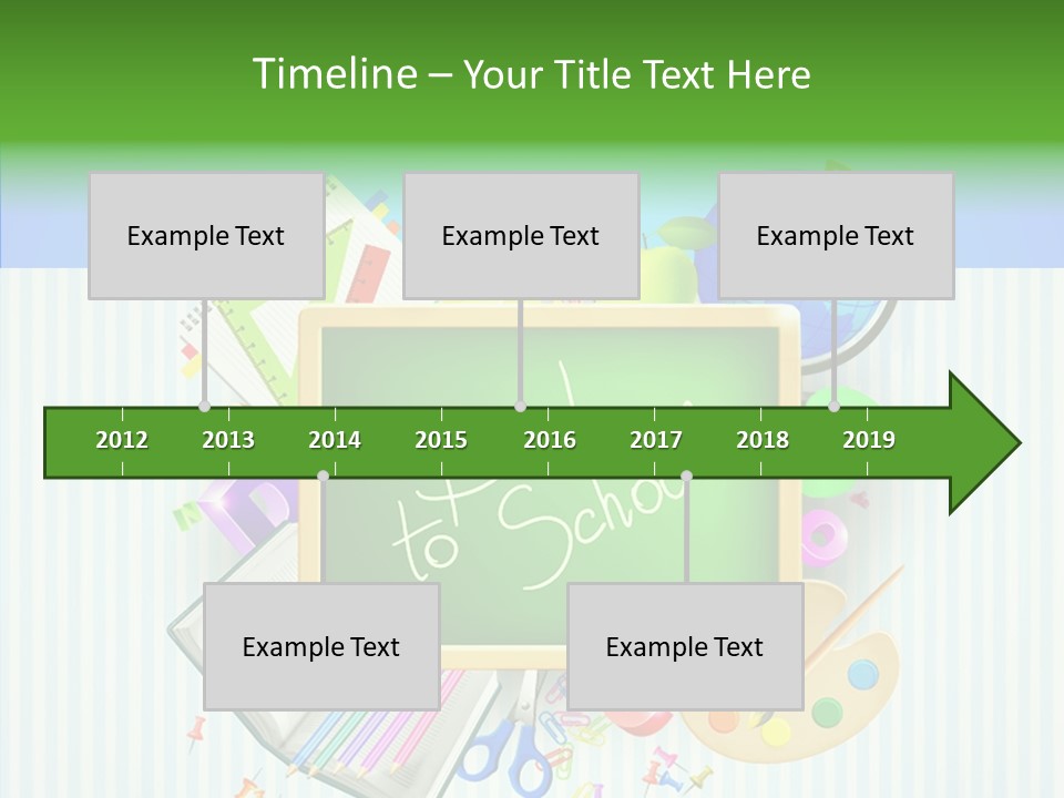 Alphabet Education Green PowerPoint Template