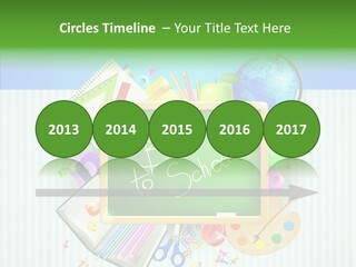 Alphabet Education Green PowerPoint Template