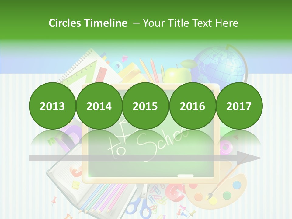 Alphabet Education Green PowerPoint Template