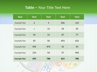 Alphabet Education Green PowerPoint Template