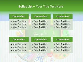 Alphabet Education Green PowerPoint Template