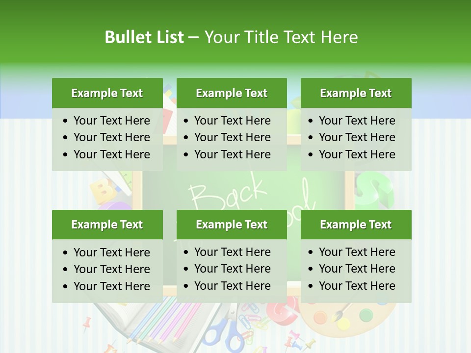 Alphabet Education Green PowerPoint Template