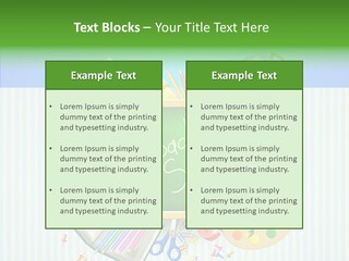 Alphabet Education Green PowerPoint Template
