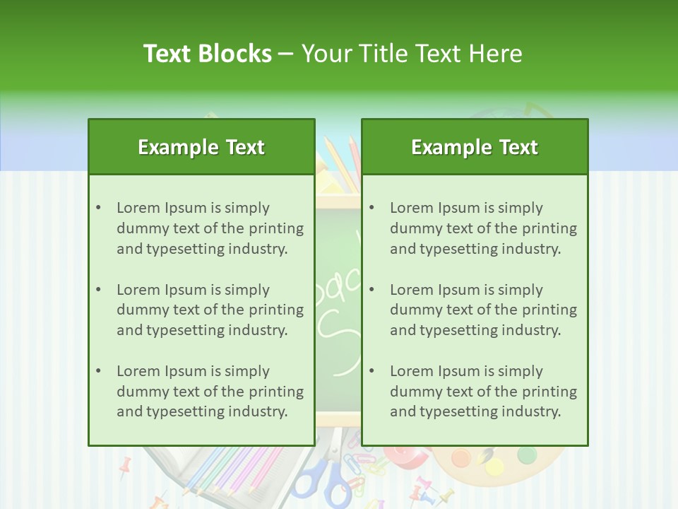 Alphabet Education Green PowerPoint Template