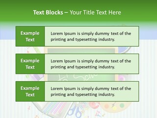 Alphabet Education Green PowerPoint Template