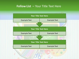 Alphabet Education Green PowerPoint Template