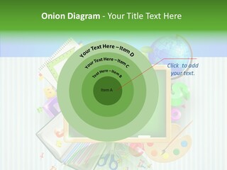 Alphabet Education Green PowerPoint Template