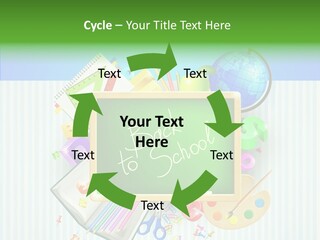 Alphabet Education Green PowerPoint Template