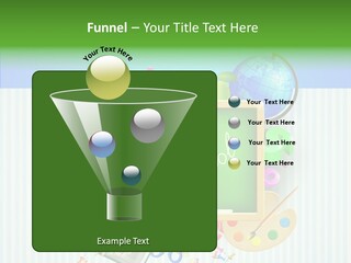 Alphabet Education Green PowerPoint Template