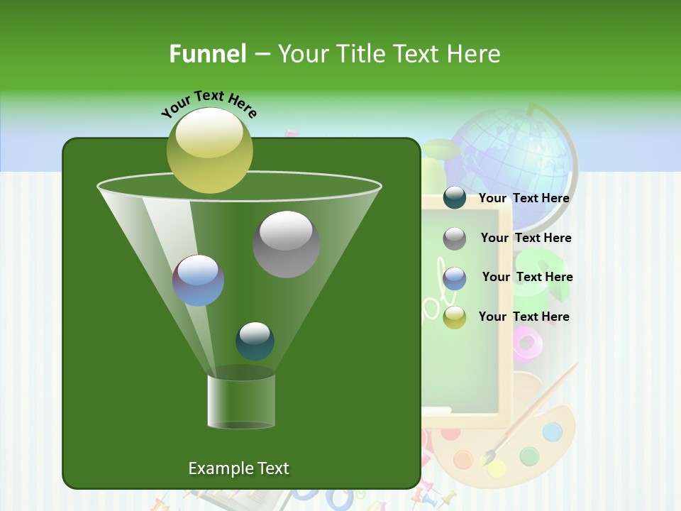 Alphabet Education Green PowerPoint Template