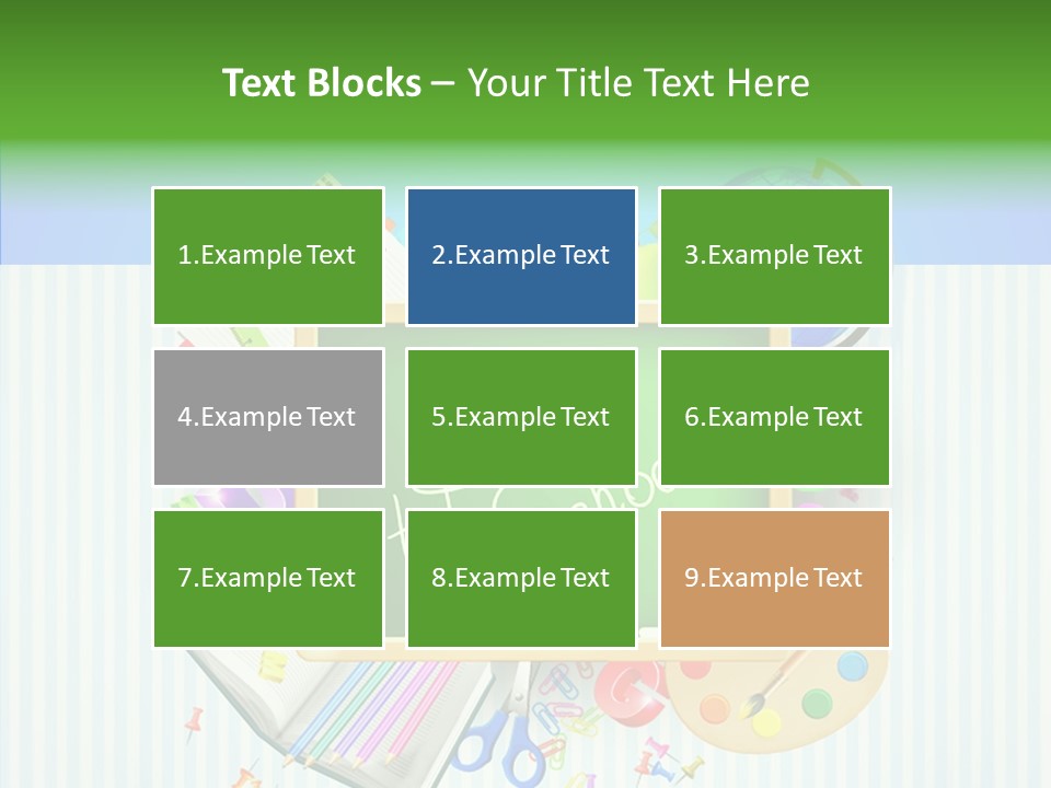 Alphabet Education Green PowerPoint Template