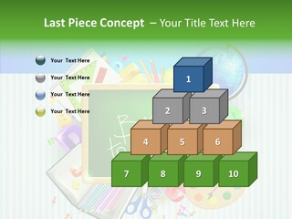 Alphabet Education Green PowerPoint Template
