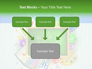 Alphabet Education Green PowerPoint Template