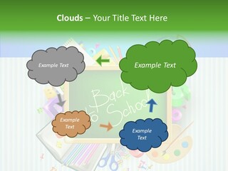 Alphabet Education Green PowerPoint Template