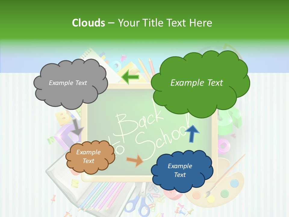 Alphabet Education Green PowerPoint Template