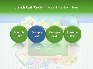 Alphabet Education Green PowerPoint Template