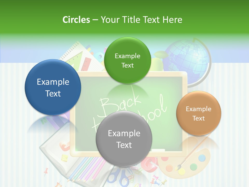 Alphabet Education Green PowerPoint Template