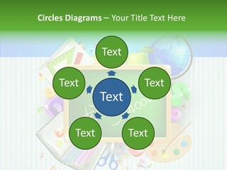 Alphabet Education Green PowerPoint Template
