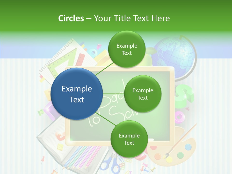 Alphabet Education Green PowerPoint Template
