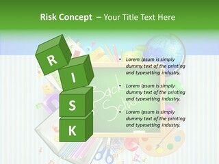 Alphabet Education Green PowerPoint Template