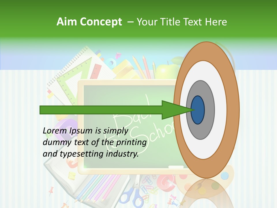 Alphabet Education Green PowerPoint Template