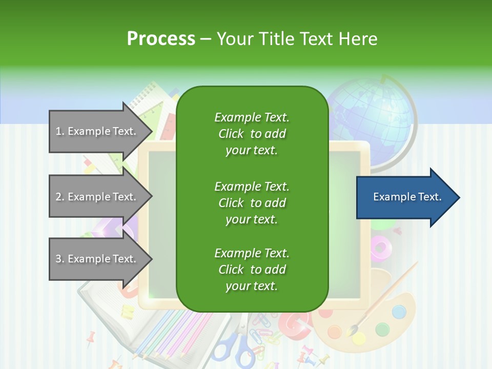 Alphabet Education Green PowerPoint Template