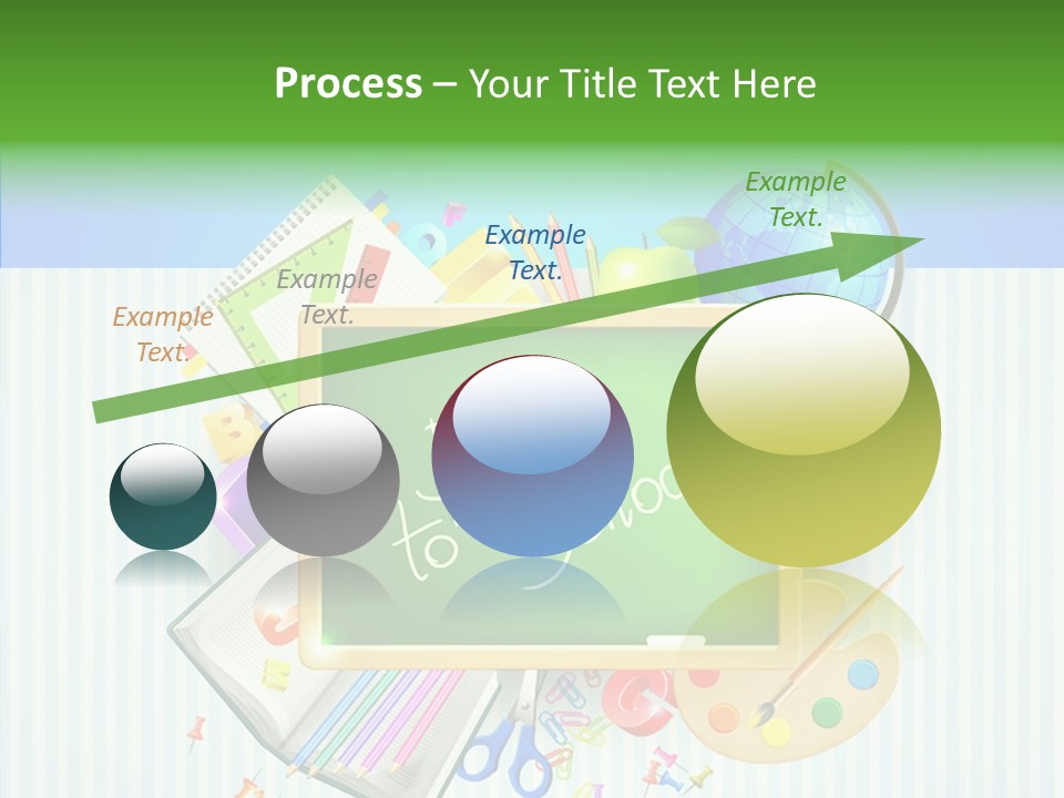 Alphabet Education Green PowerPoint Template
