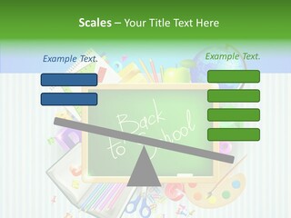 Alphabet Education Green PowerPoint Template