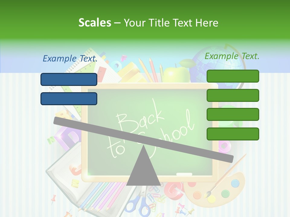 Alphabet Education Green PowerPoint Template