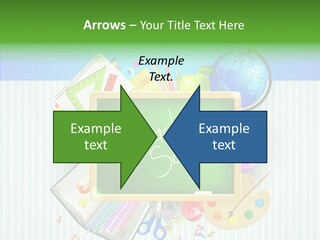 Alphabet Education Green PowerPoint Template