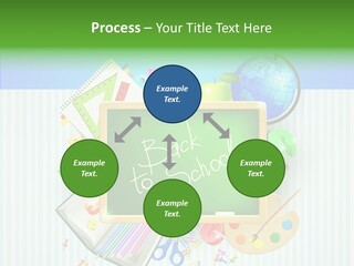 Alphabet Education Green PowerPoint Template
