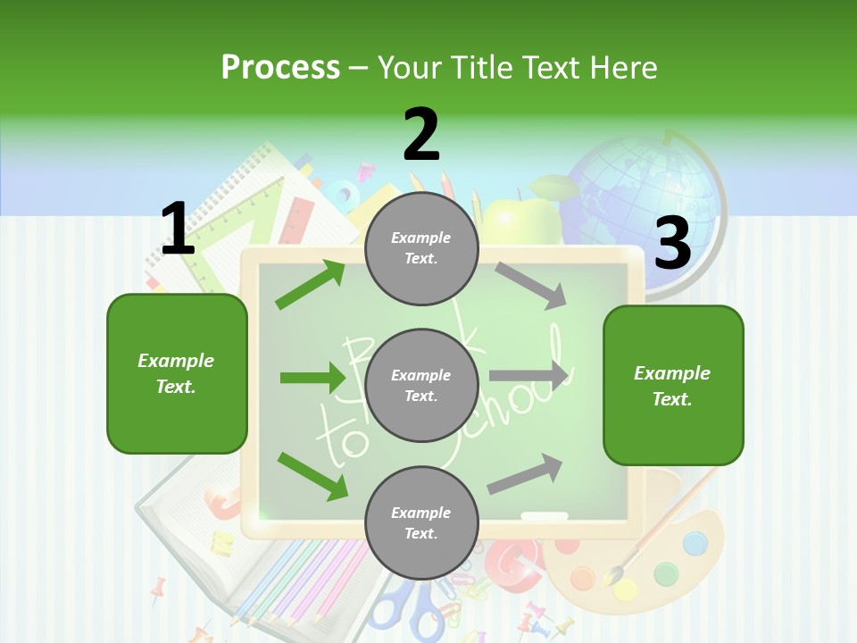 Alphabet Education Green PowerPoint Template