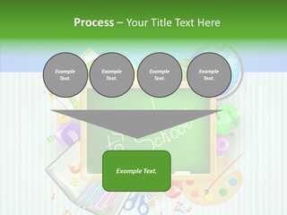 Alphabet Education Green PowerPoint Template