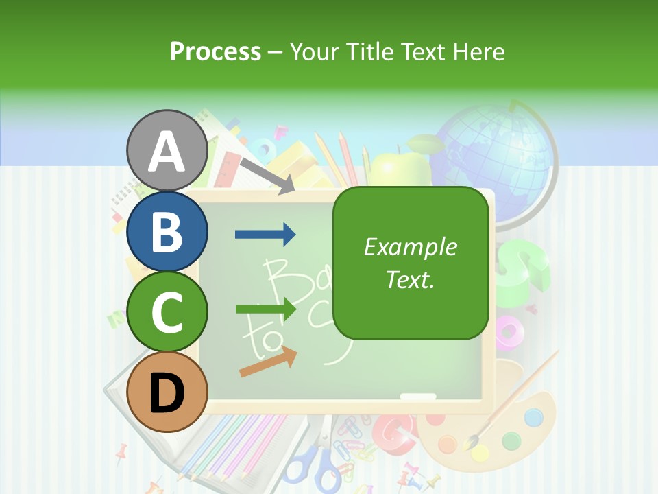 Alphabet Education Green PowerPoint Template