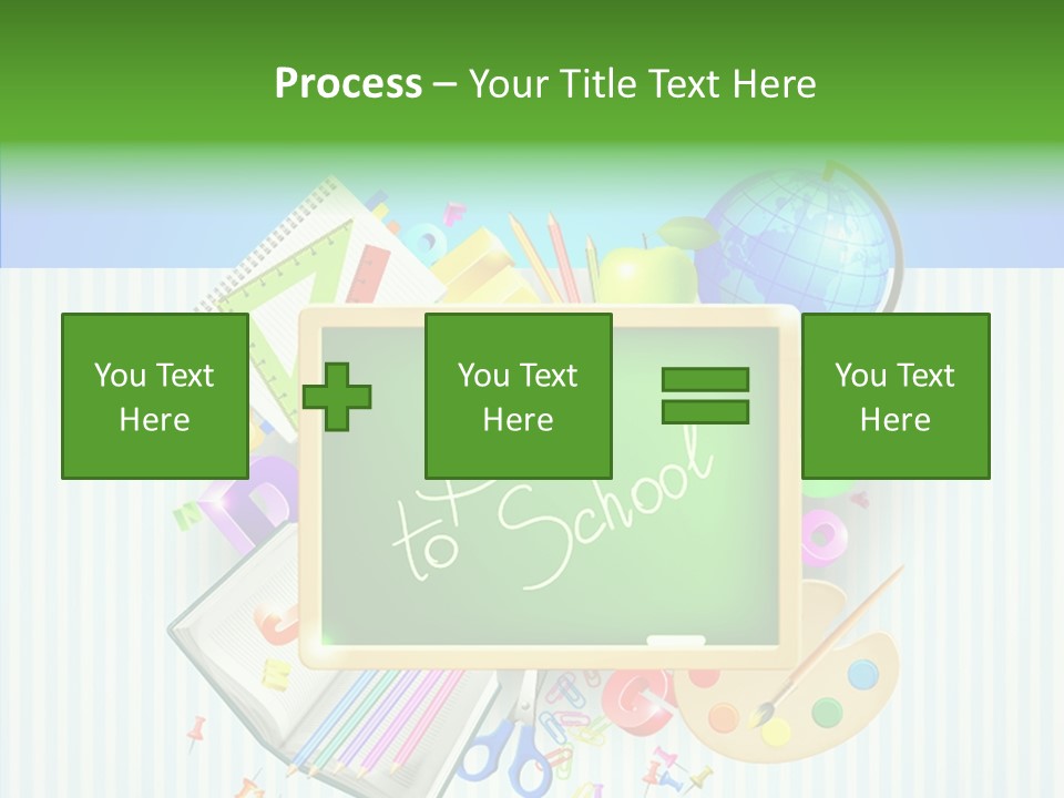 Alphabet Education Green PowerPoint Template