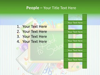 Alphabet Education Green PowerPoint Template