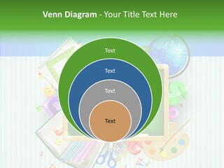 Alphabet Education Green PowerPoint Template